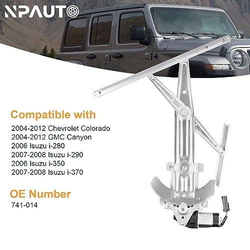 Front Driver Side Power Window Regulator with Motor Replacement for Chevy