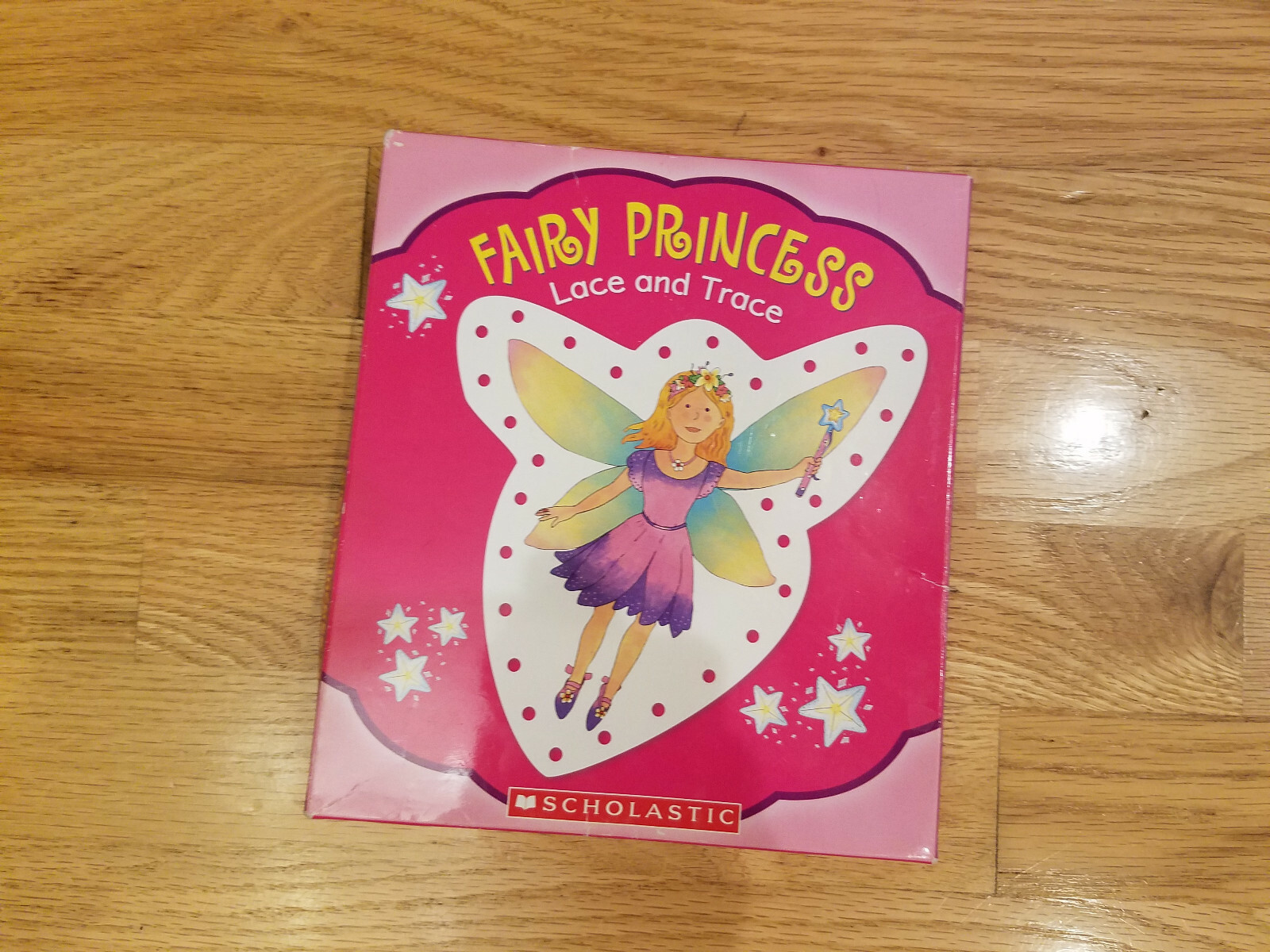 Girls Fairy Princess Lace & Trace Cards Flowers Butterfly 6 Preschool Homeschool