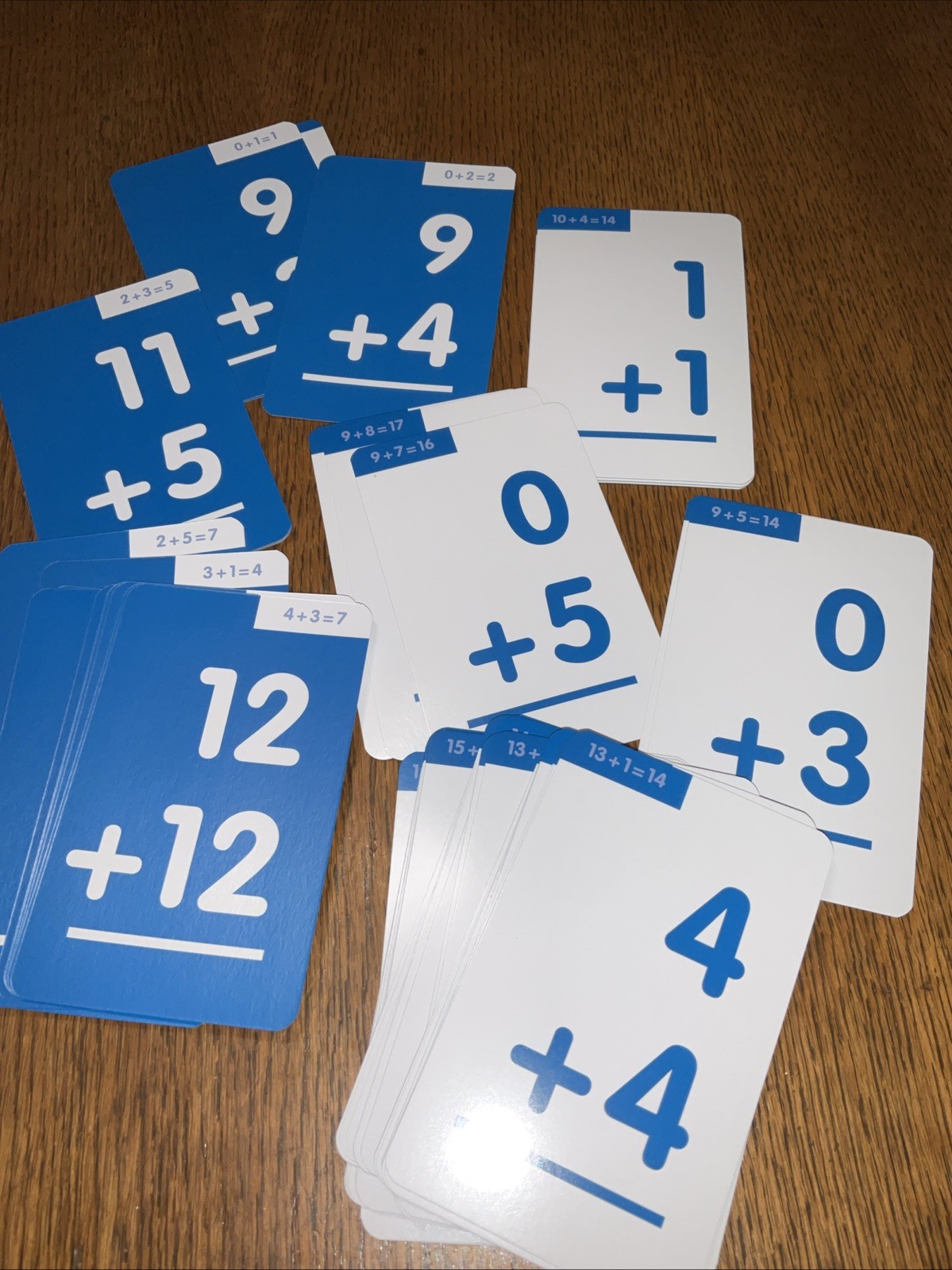 Flash Kids Flash Cards 4 Pack Numbers, Phonics, Addition & Division K-3rd Grade