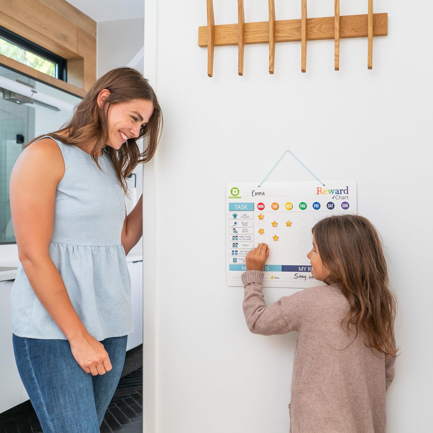 Magnetic Behavior Chore Chart for Kids at Home – Gift Reward Visual Schedule Cha