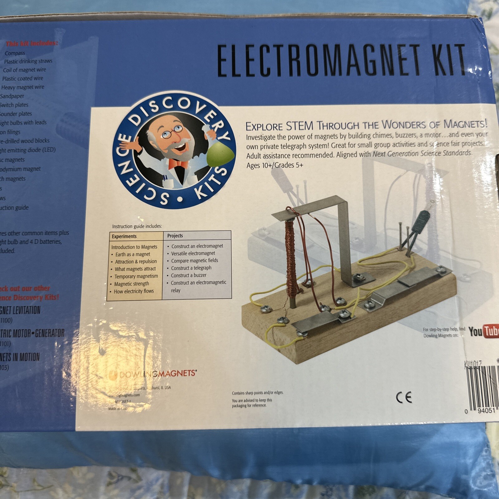 STEM New Dowling Magnets Electromagnet Science Kit Sealed in Box