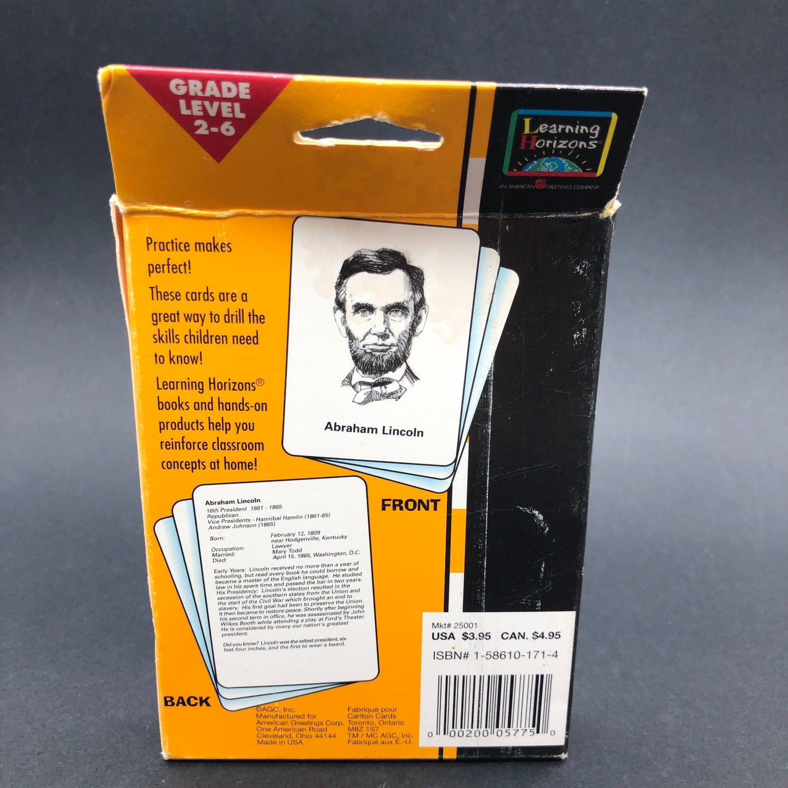 US Presidents Fact Pack Flash Cards Educational Information 41 Cards to Bush Sr.