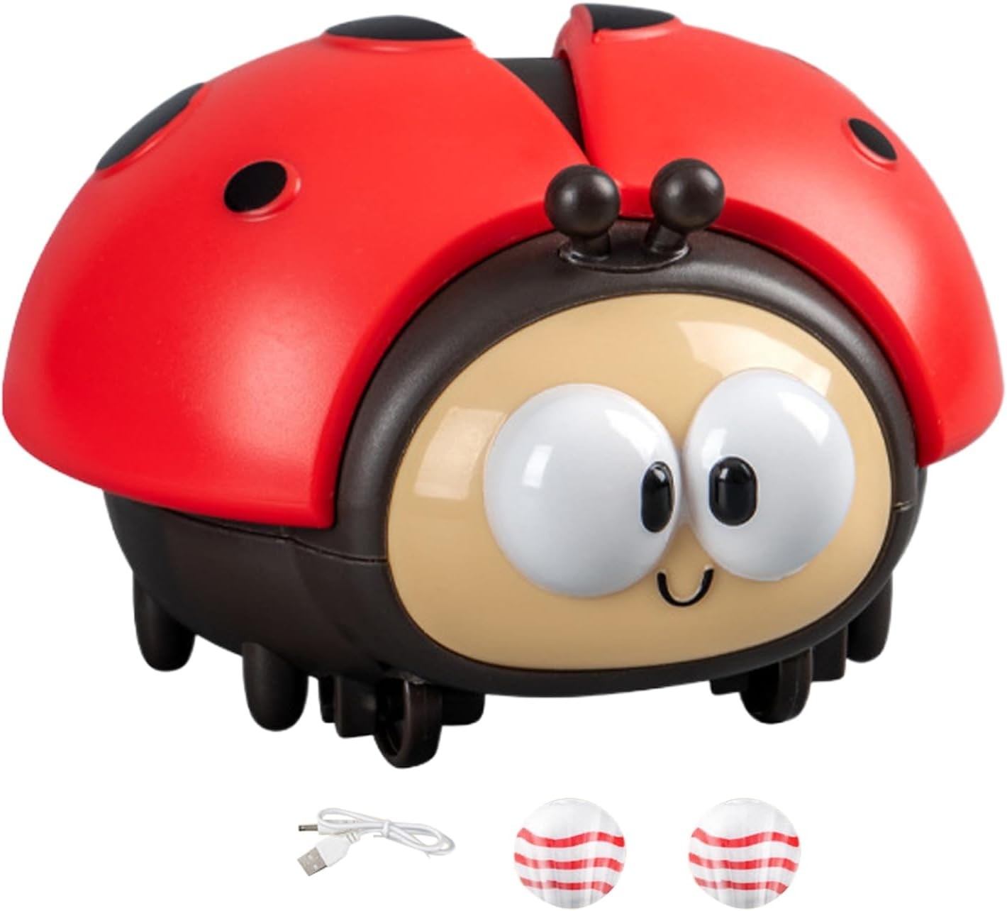Ladybug Airball Toy,Cartoon Blowing Ball Toy,Electric Floating Floating Ball Toy