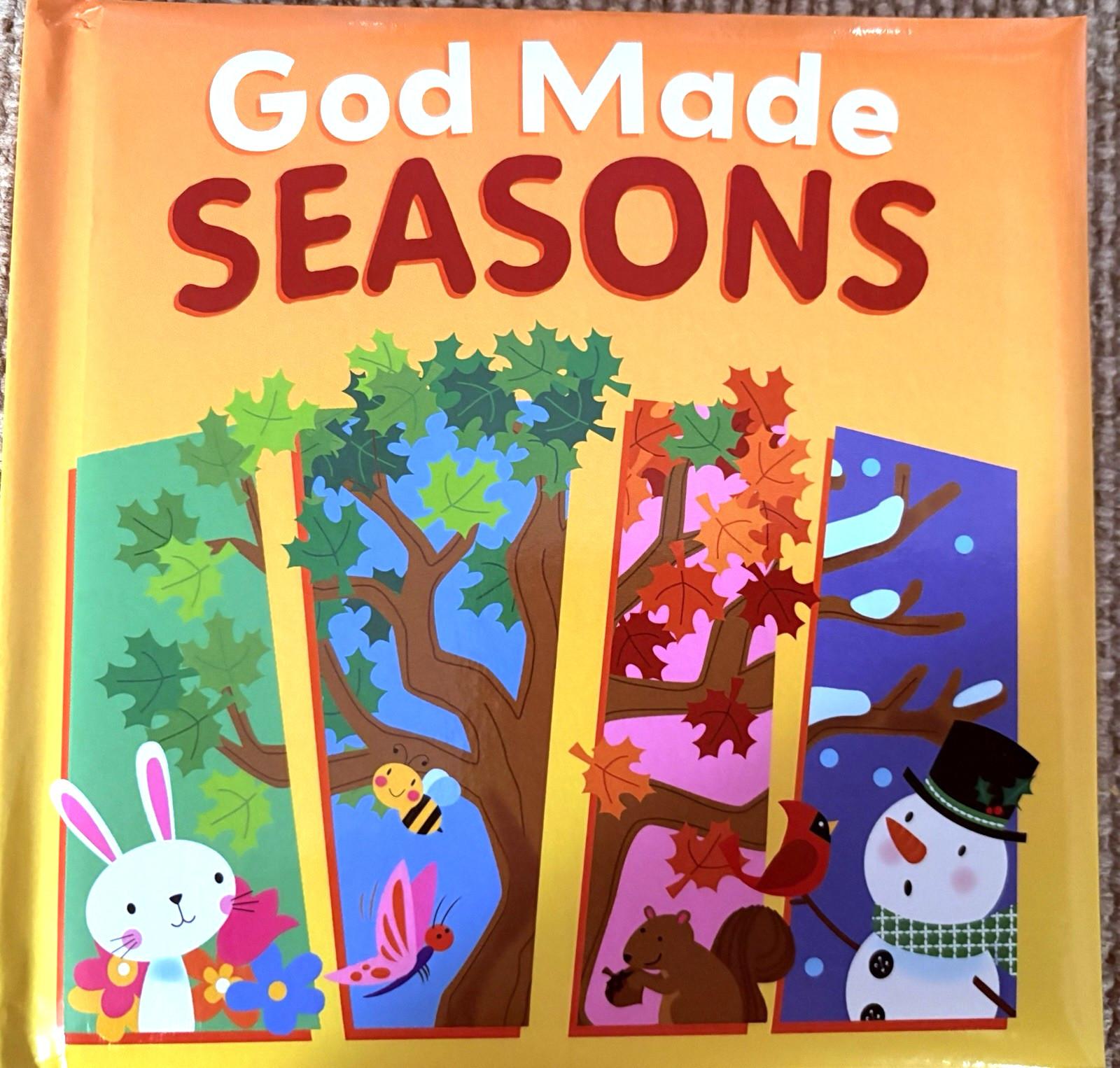GOD MADE Animals, Colors, Earth & Seasons Padded Board Books CHOICE-4 Pre-K NEW!