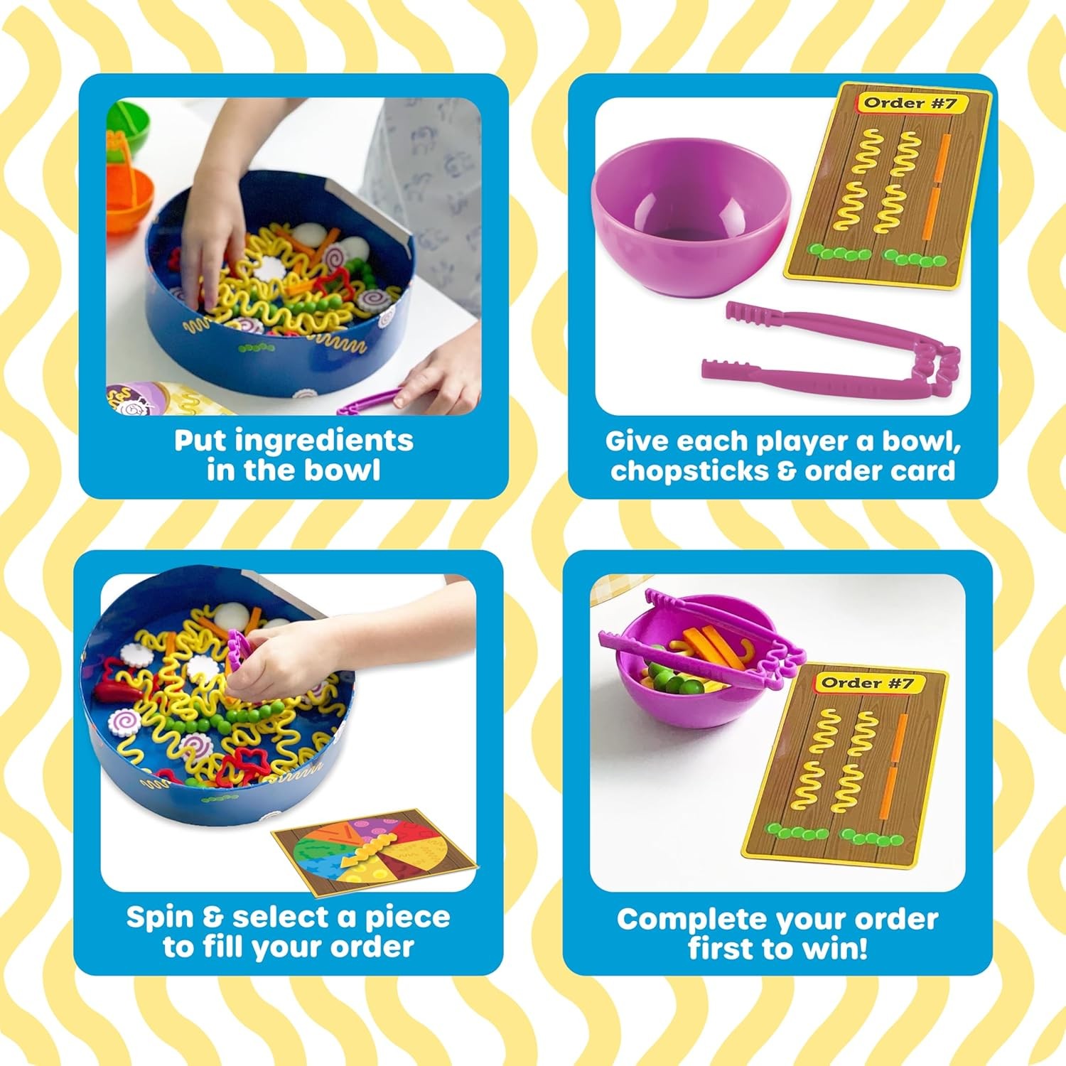 Learning Resources Noodle Knockout Fine Motor Game Ages 4 8 Toddler