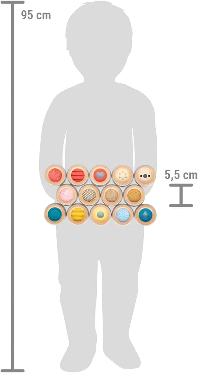 small foot Feeling Sensory, Memory Game of Touching Various Surfaces, for Kids A