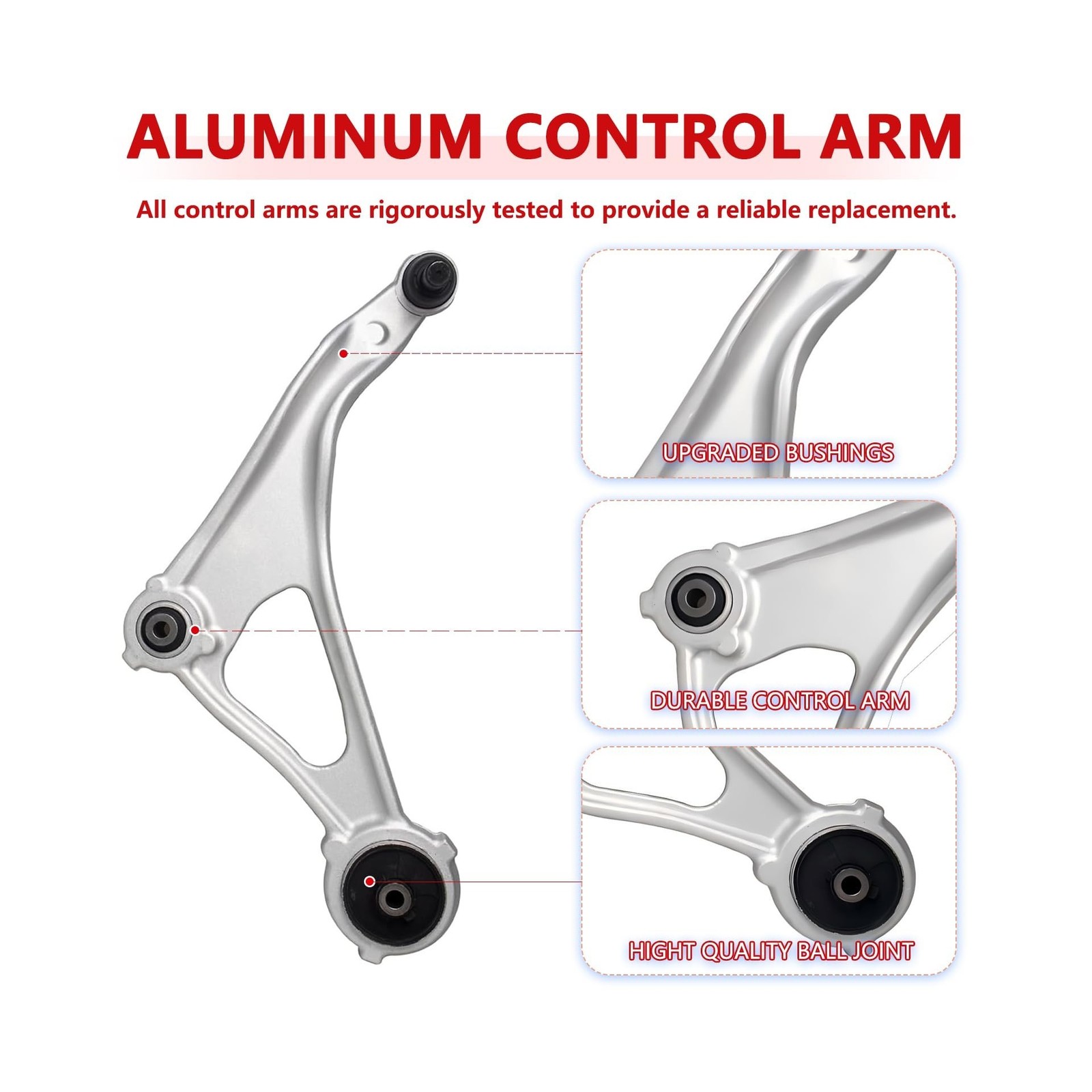 Front Lower Control Arm Kit Fits 2014-2018 Nissan Altima,2013 Nissan Altima 4…