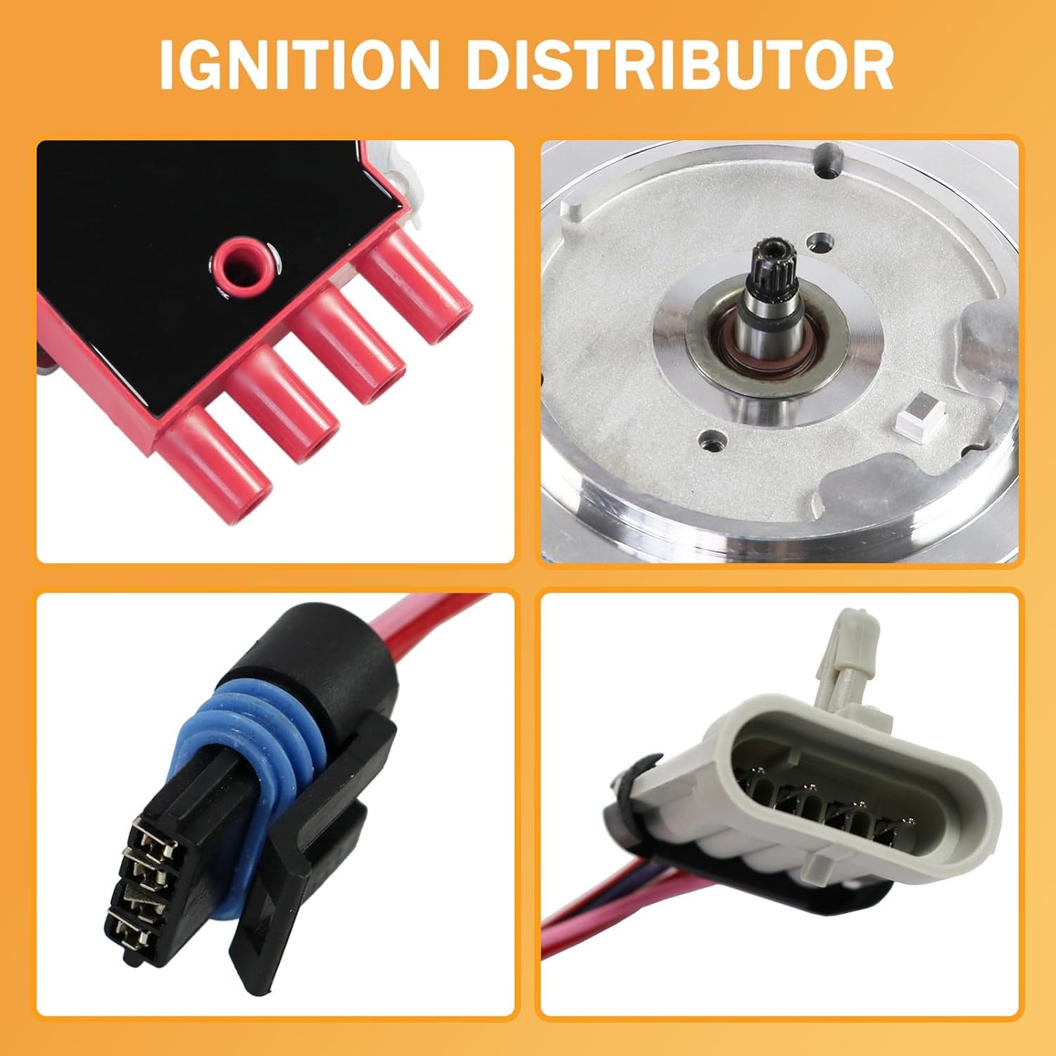 Red Ignition Distributor Chevy Camaro Corvette 5.7L 1992