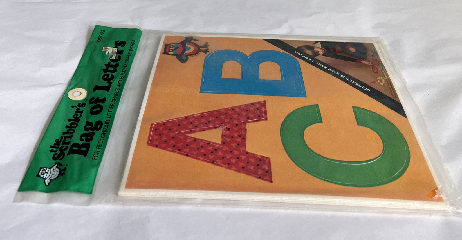 Vintage 1977 Western Publishing Scribblers Bag of Alphabet Letters~NOS