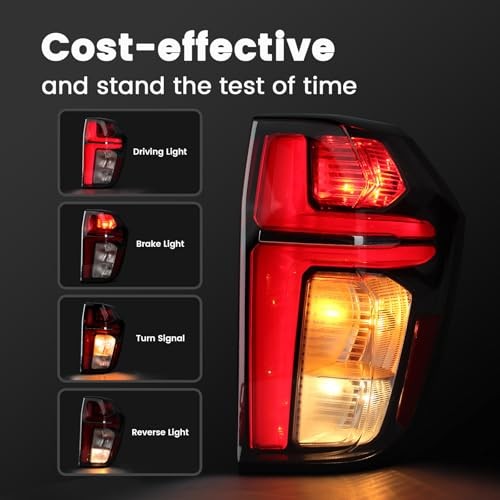 LED Tail Lights Compatible with Chevy Tahoe Suburban LS LT Right Passenger Side