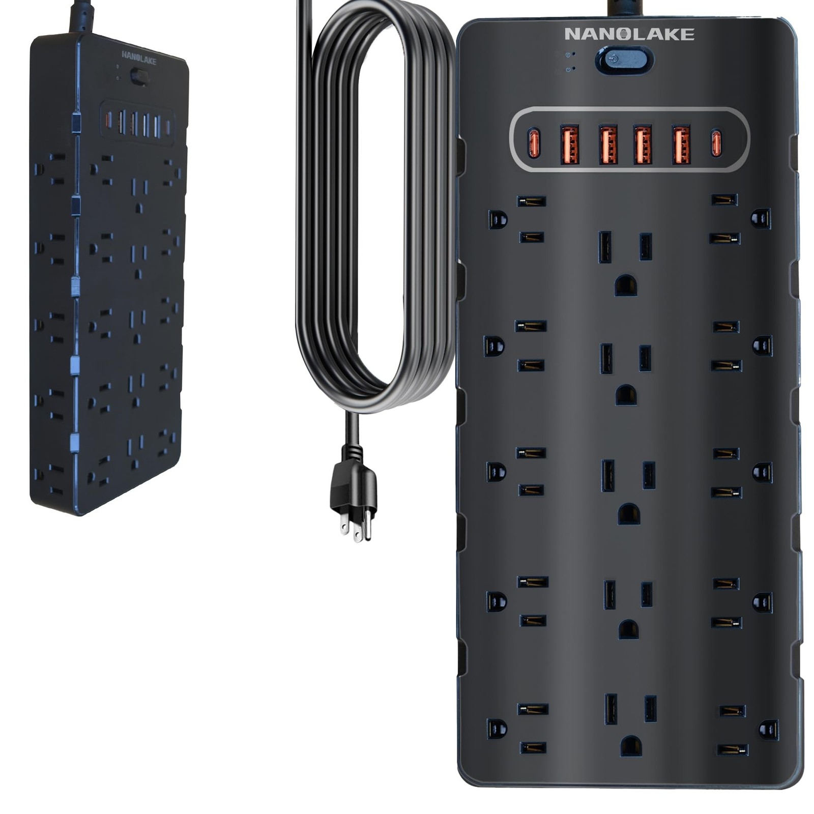 20 Amp Power Strip Surge Protector,Heavy Duty 12 Gauge 6.5 ft Cord/25 AC Outl…
