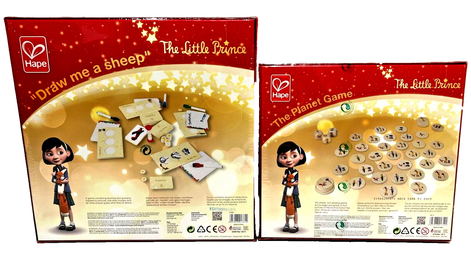 Lot of 2 The Little Prince “Draw Me A Sheep” & Planet Game Card Game NEW SEALED