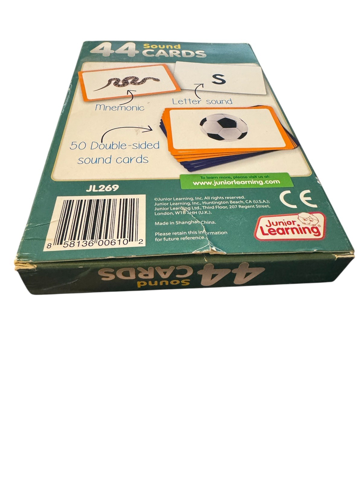 Junior Learning 44 Sound Cards Letters & Sounds