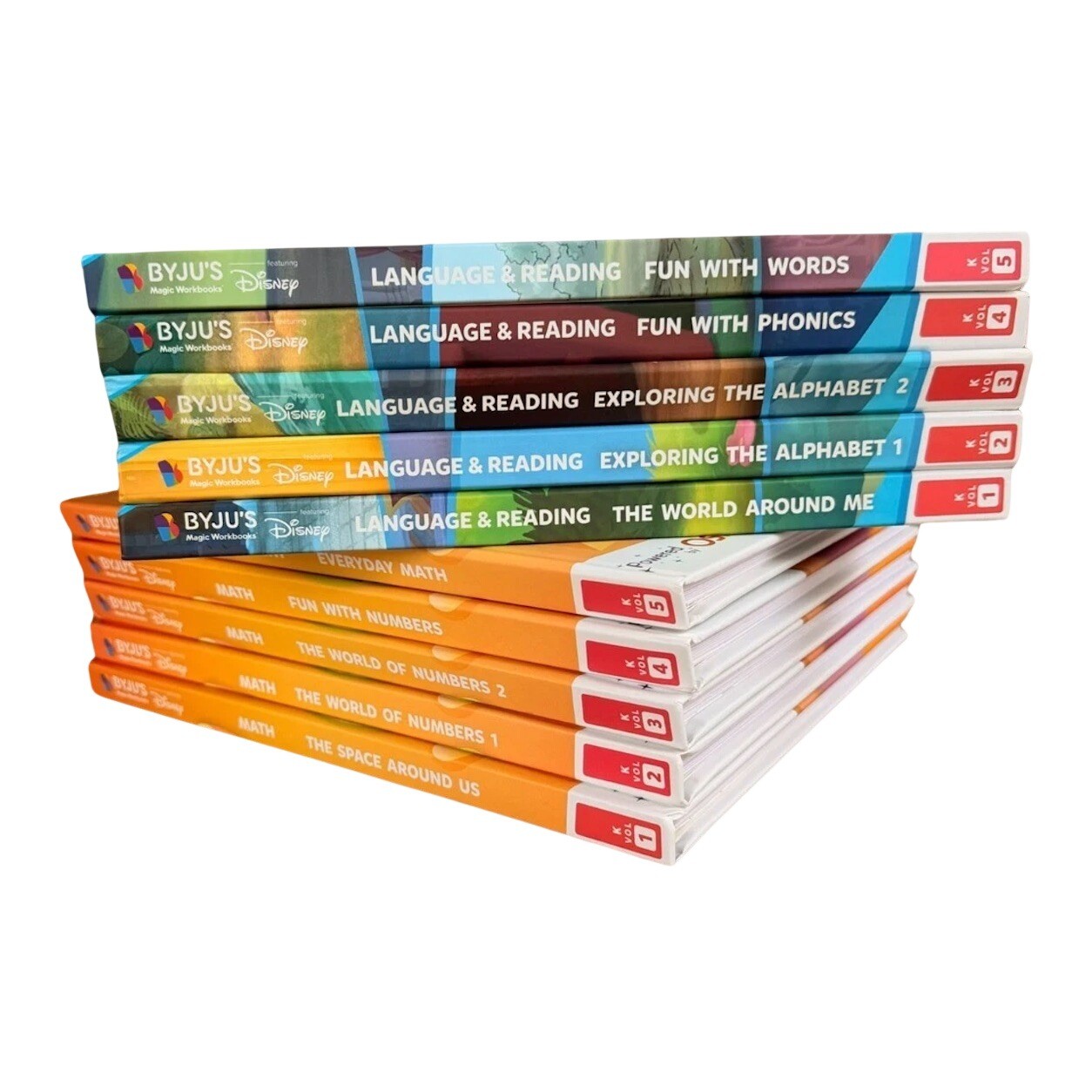 K3 Premium Kit Collection of 10 Byju’s Magic Workbooks ft Disney with Crayons