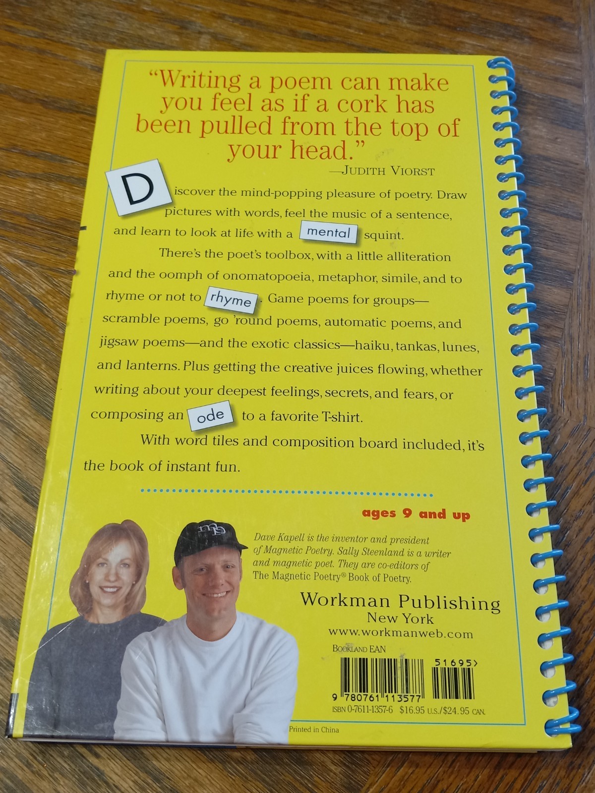 Kids Magnetic Poetry Book and Creativity Kit for ages 9 and up BRAND NEW!!!!