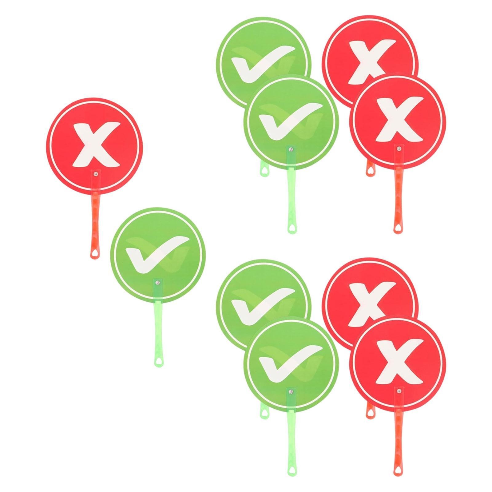 10Pcs Voting Paddles Classroom Event Supplies True False Paddles