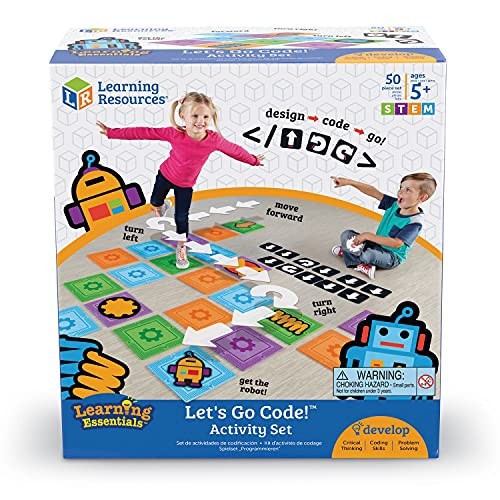 Learning Resources Let’s Go Code! Activity Set, 50 Pieces, Ages 5+
