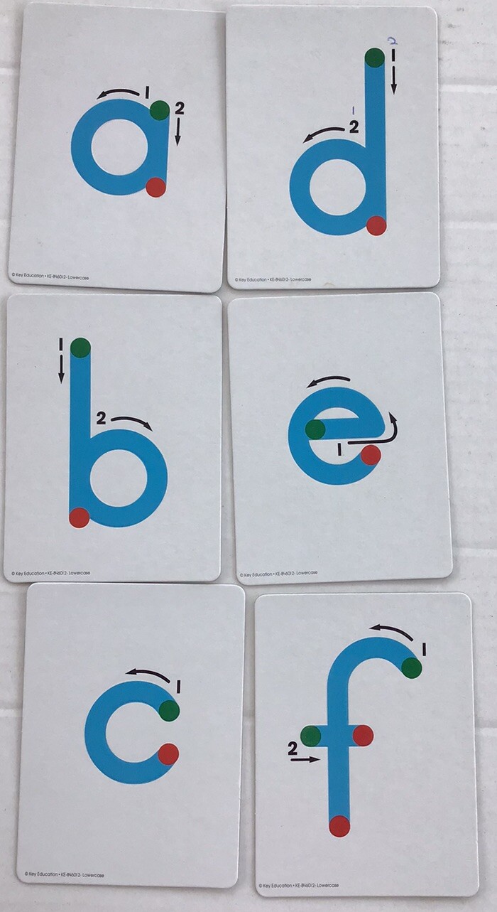 Key Education KE-846012 Textured Touch and Trace Lowercase Letters (26)