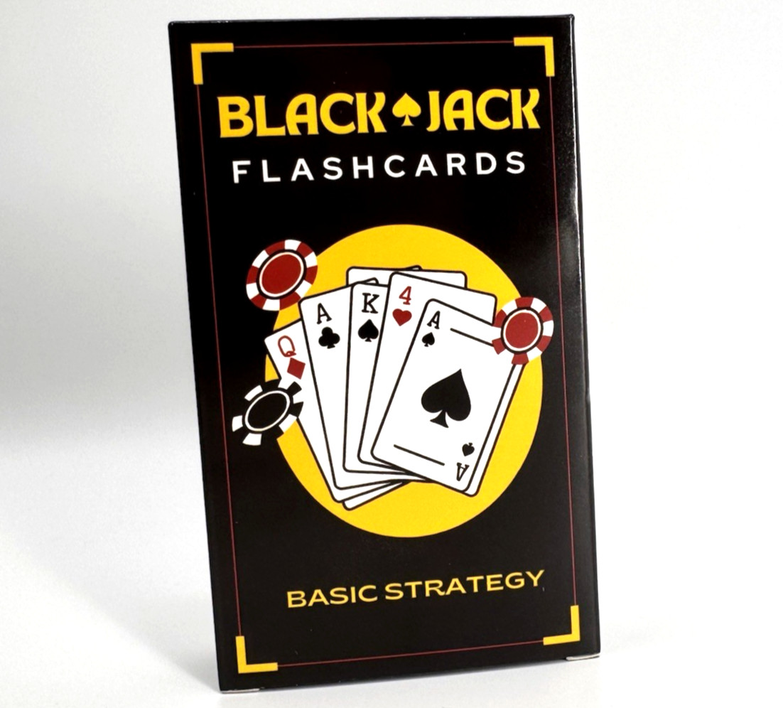 Blackjack Basic Strategy Flashcards for Beginners Casino Game Learning Cards NEW