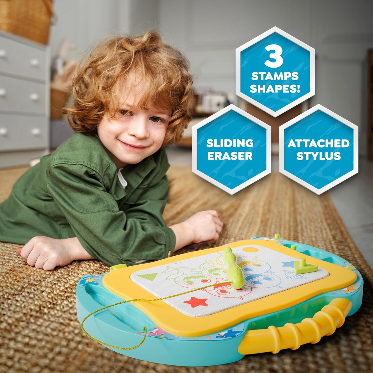 Lollipop Baby Shark Magnetic Drawing Board – Creative Fun for Kids