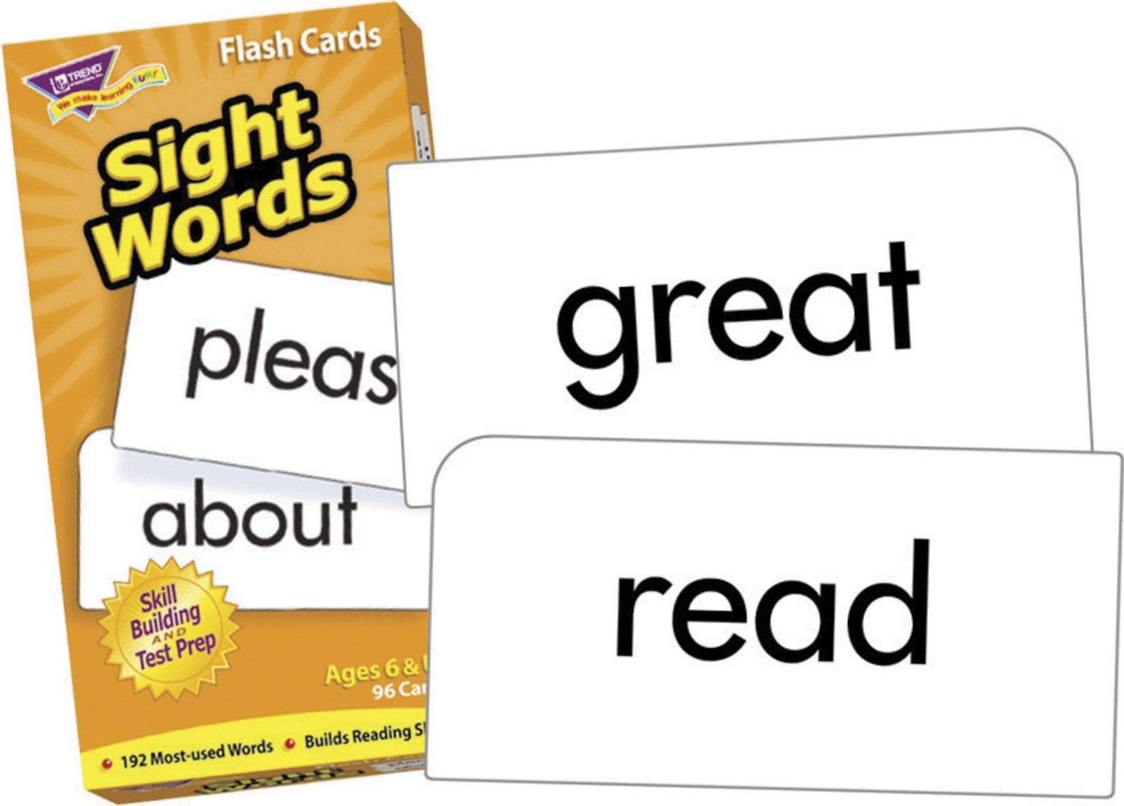 , INC. Sight Words Skill Drill Flash Cards, 3 x 6 in T53003