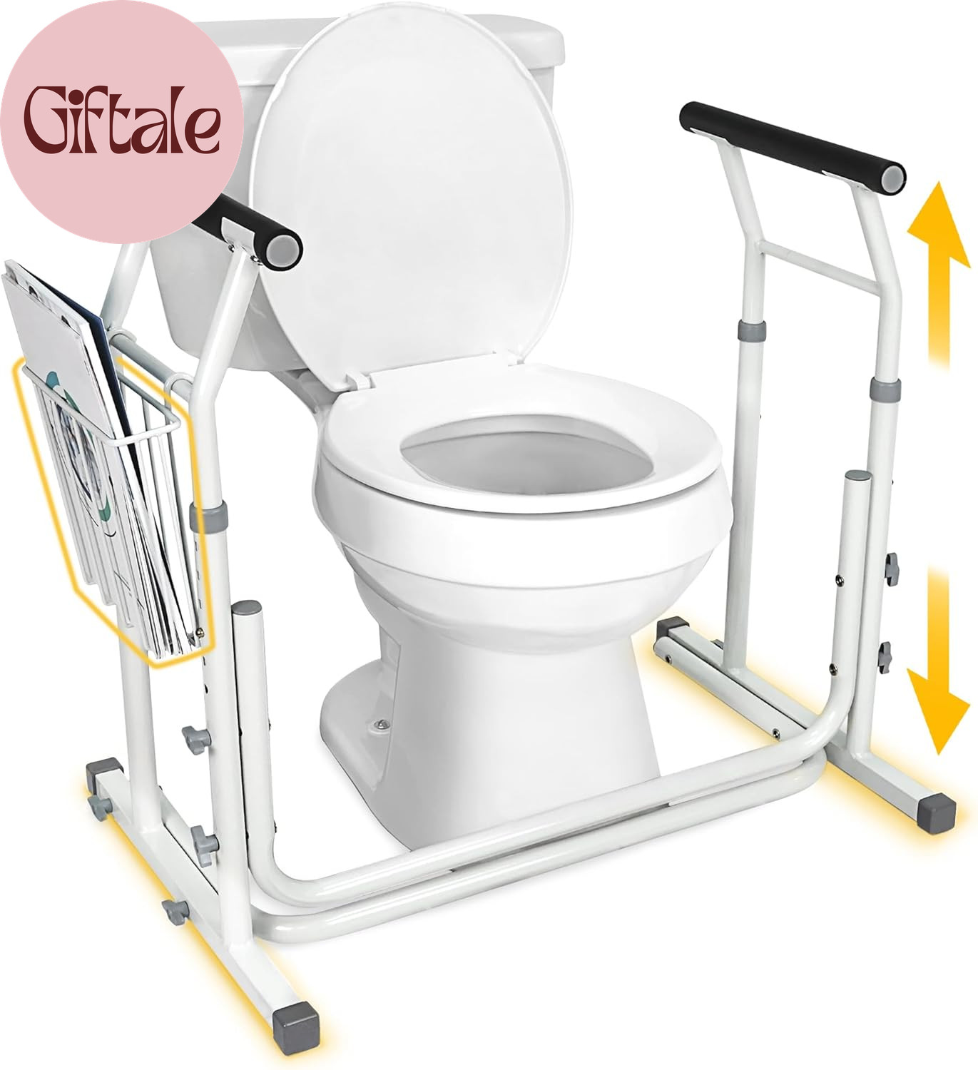 FSA/HSA Eligible, Medical Bathroom Patented Height Adjustable Height Toilet Rai