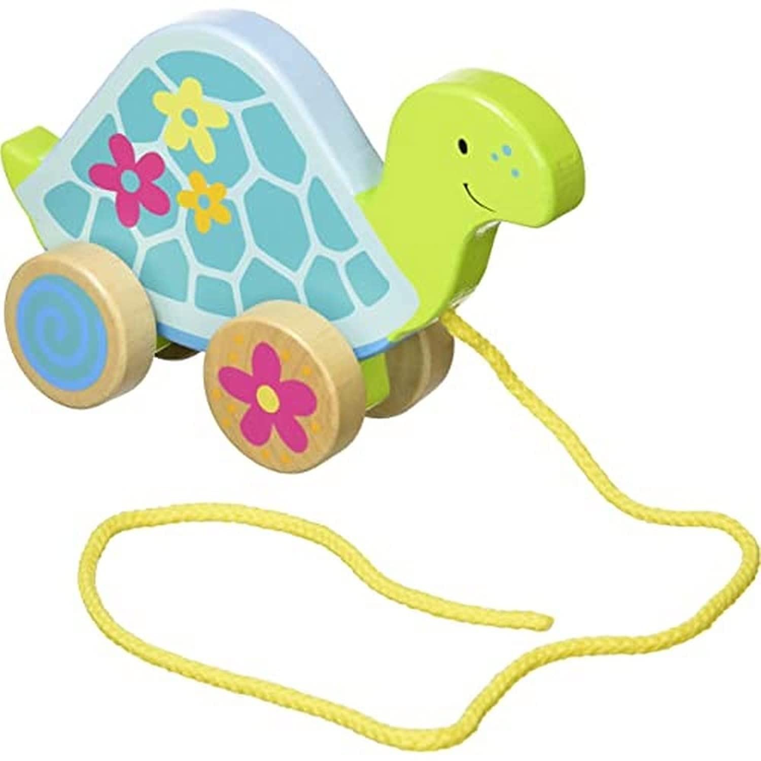 GOKI 54914 Tortoise Pull-Along Toy, Mixed