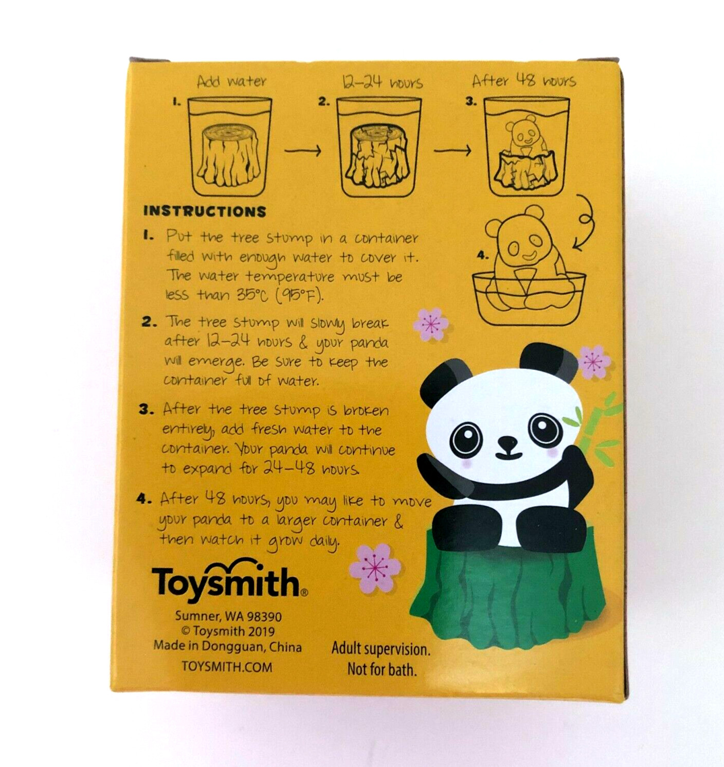 Toysmith GROW PANDA • Add Water, Watch it Hatch & Grow • 5+Yrs • Educational Fun