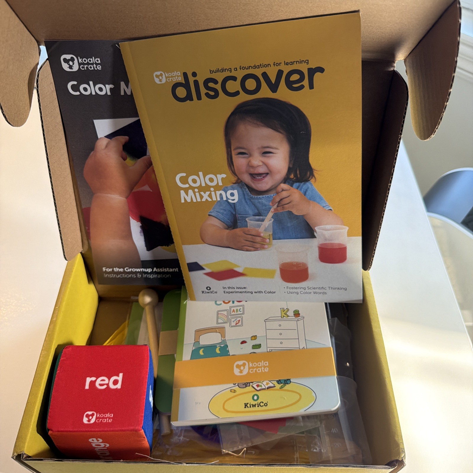 KiwiCo Kiwi Koala Crate “Color Mixing” For Ages 2+ STEM Build Box New in Box