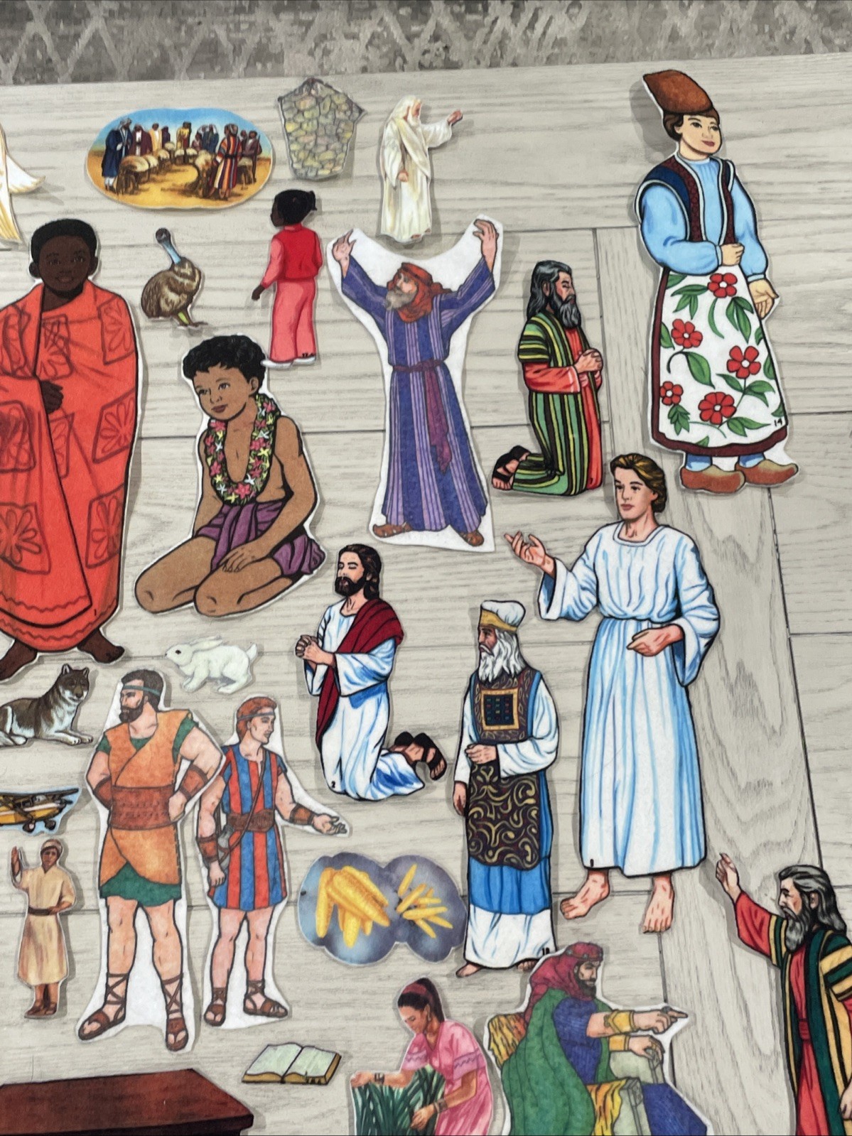 Vintage Bible Stories Felt Board Set Flannel Sunday School VBS Over 40 Pieces