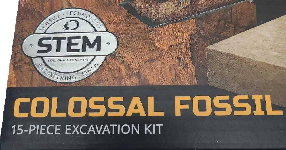Discovery #Mindblown Colossal Fossil Dig Excavation Kit 15 Different Types New