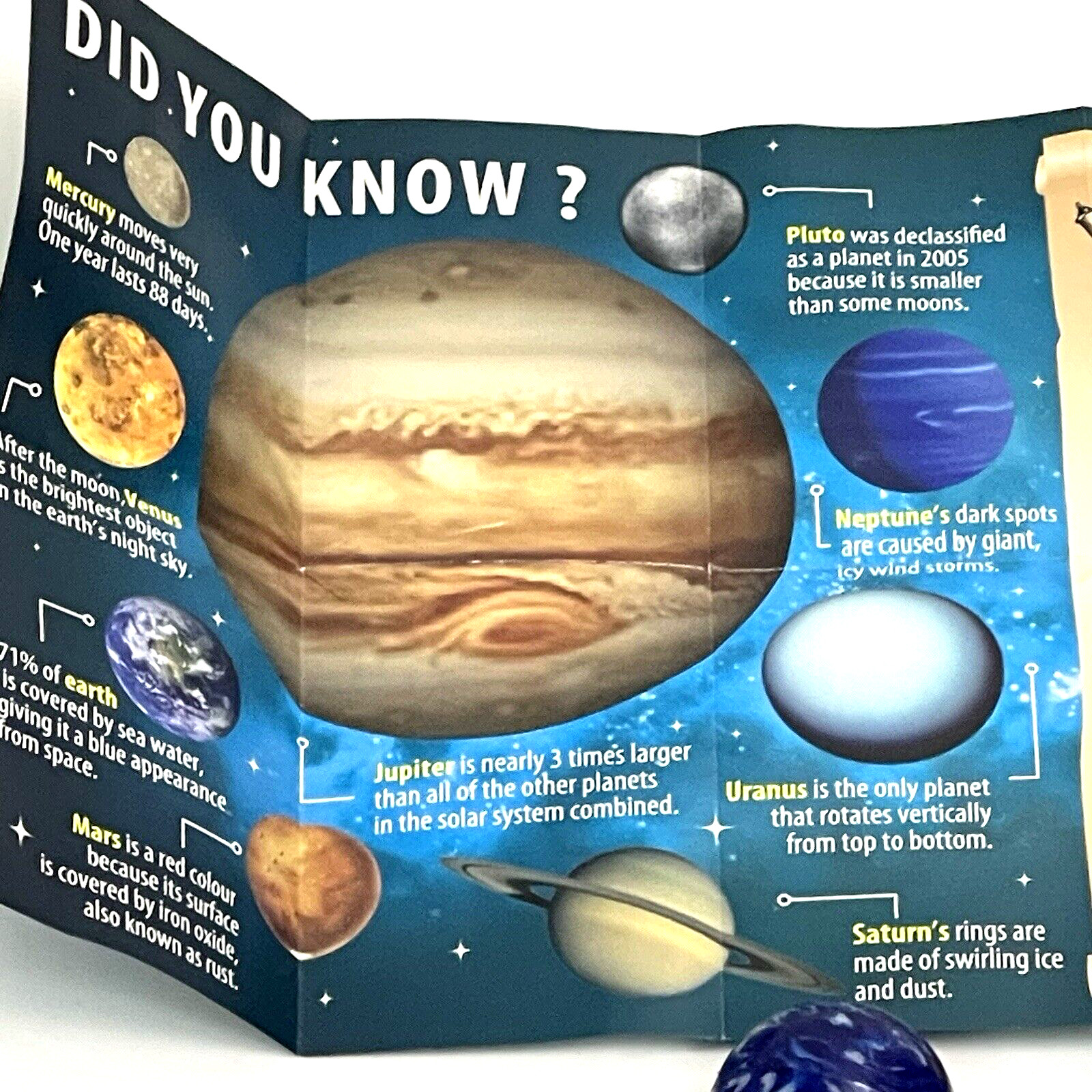Curious Learn About Planets Bouncy Balls 1 Package Random Contains 2 Planets