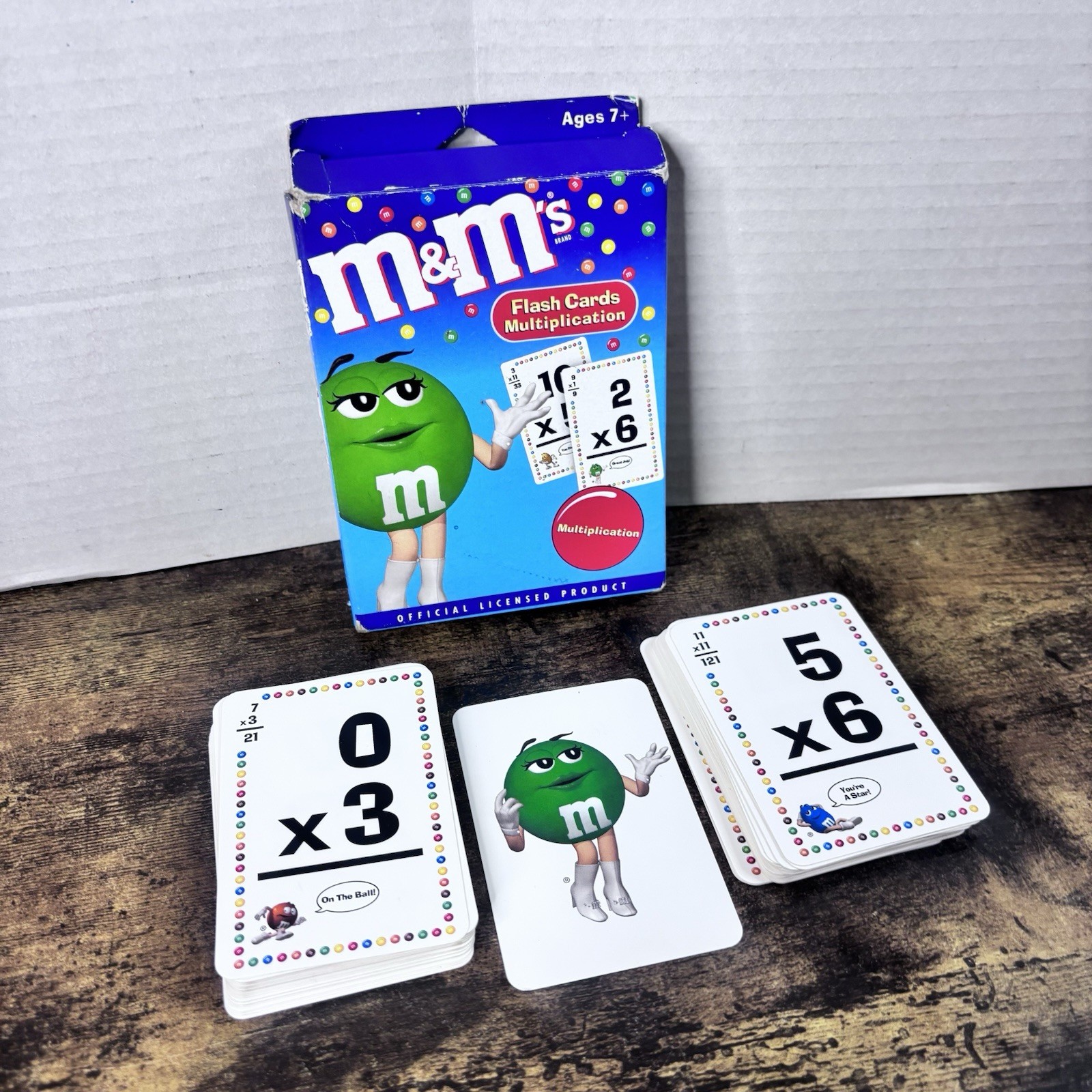 M&Ms MULTIPLICATION FLASH CARDS, FUN WITH YOUR FAVORITE M&M GUYS LEARNING