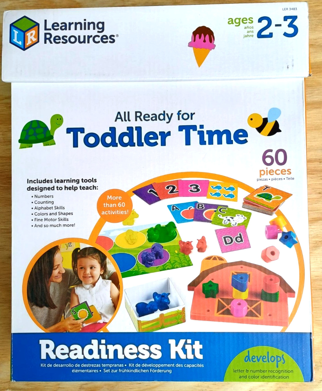 Complete LEARNING RESOURCES (LR) All Ready For Toddler Time Readiness Kit 3483