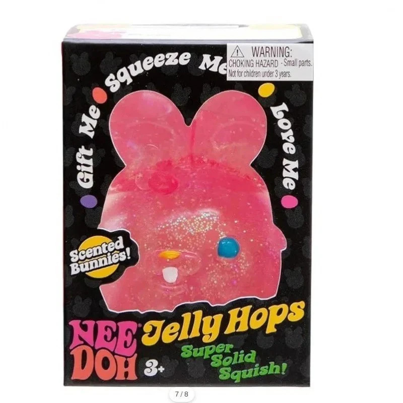NeeDoh Jelly-Hops Scented Easter Needoh Squish Bunnies Stress Relief Fidget Ball