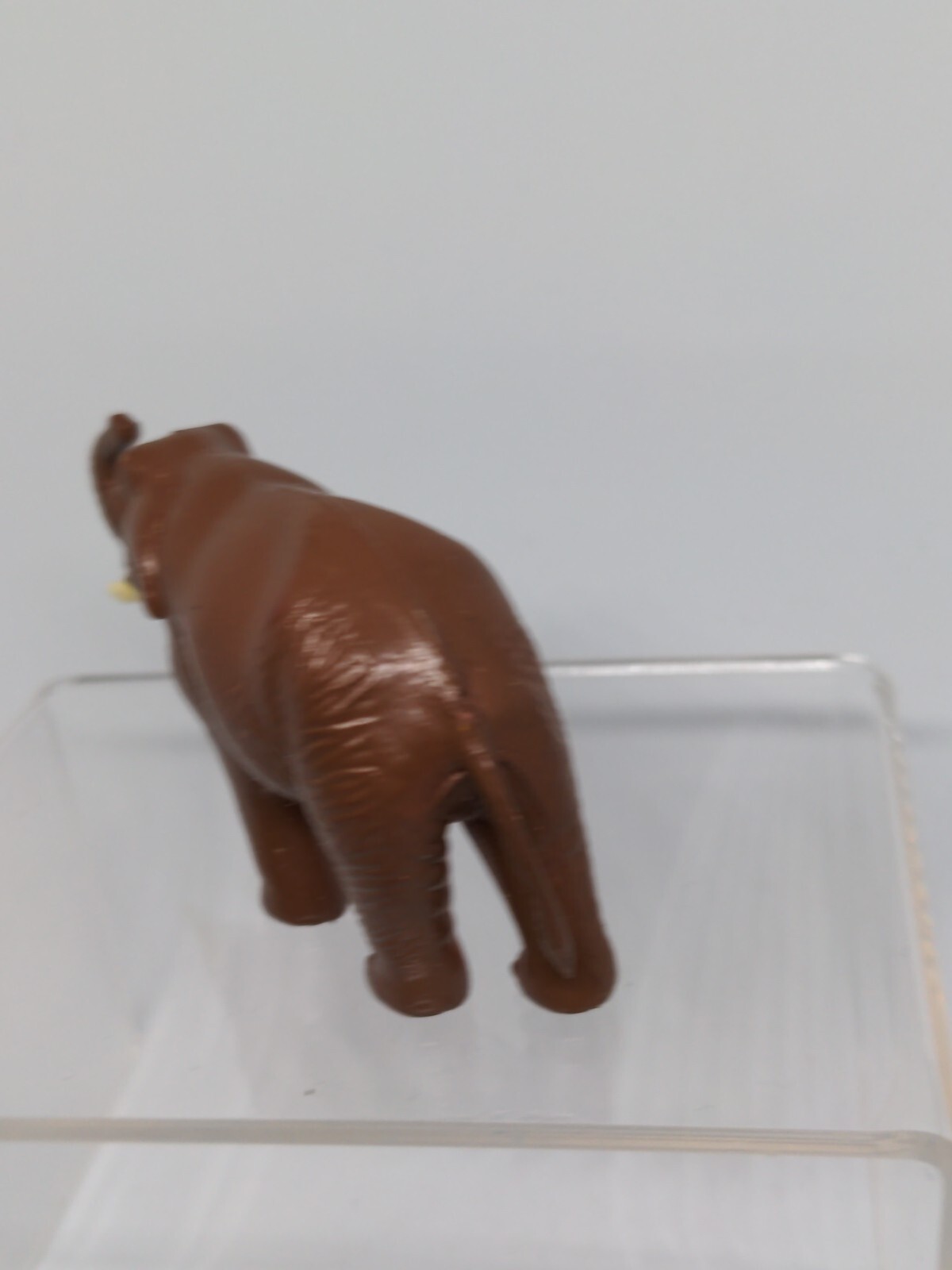 Elephant Asian Replica plastic 3 inches long Dark Brown Tusk