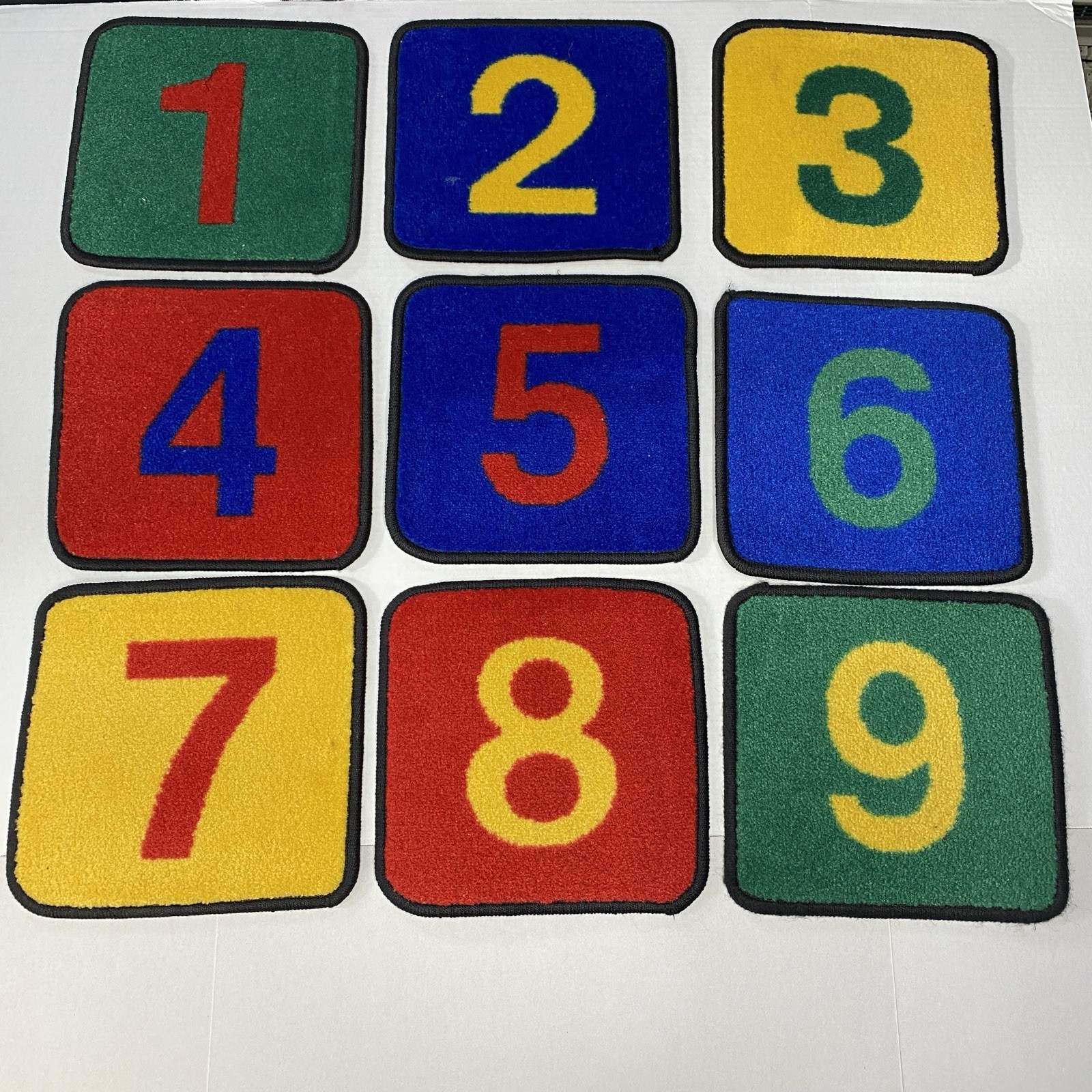 Lot 50 Number Carpet Squares Classroom Preschool Rug Tiles Floor Mat School 12”