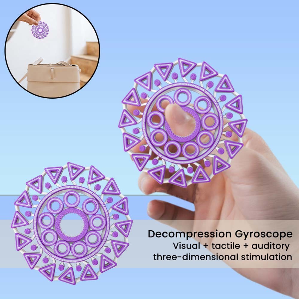 Engaging Compact Fast-Spinning Vibrant Eye-Catching Hand-Held Fidget Spinner Toy