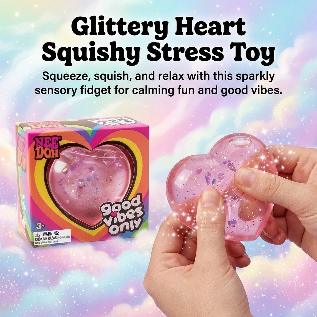 Good Vibes Only Heart Squeeze Toy JQ