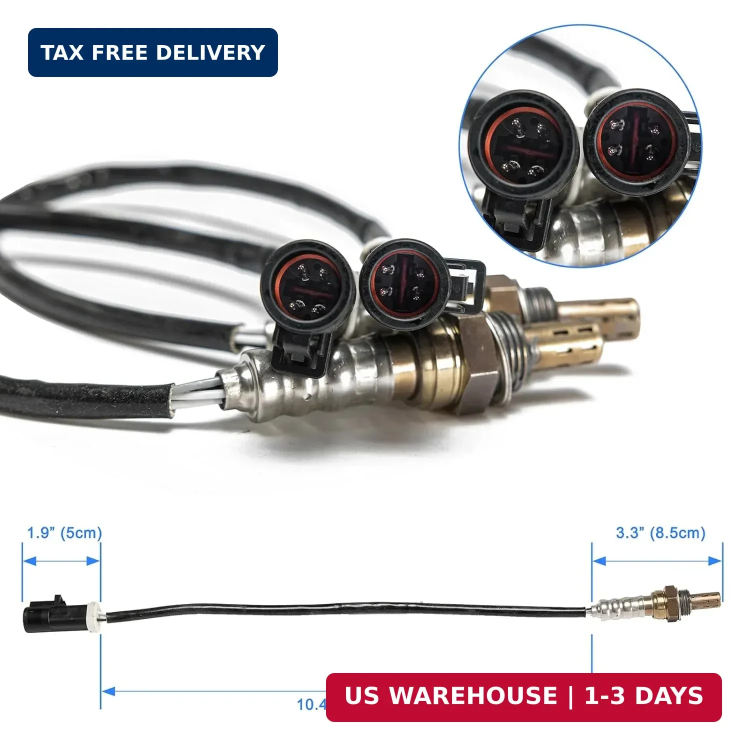 Premium 2Pcs Oxygen Sensor Upstream Downstream O2, Fits for Ford F150 F250 Range
