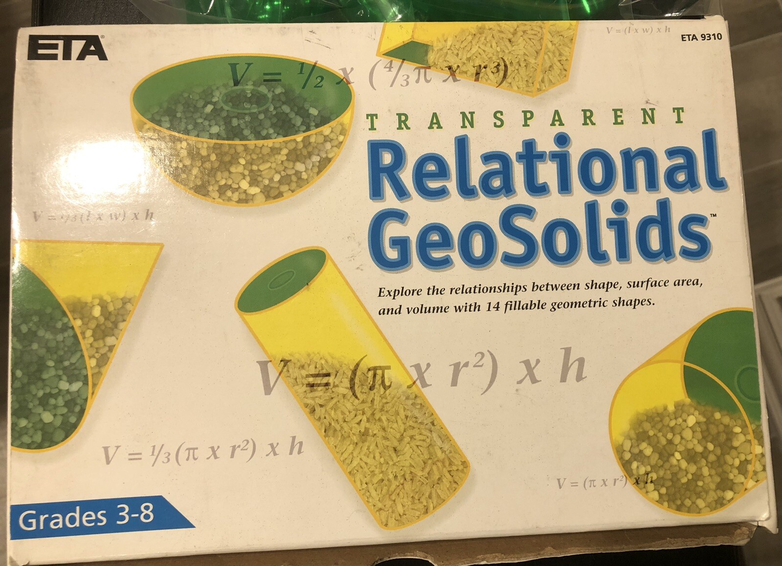 ETA Lot of 23 Transparent Relational GeoSolids – Geometric Shapes (ETA 9310)