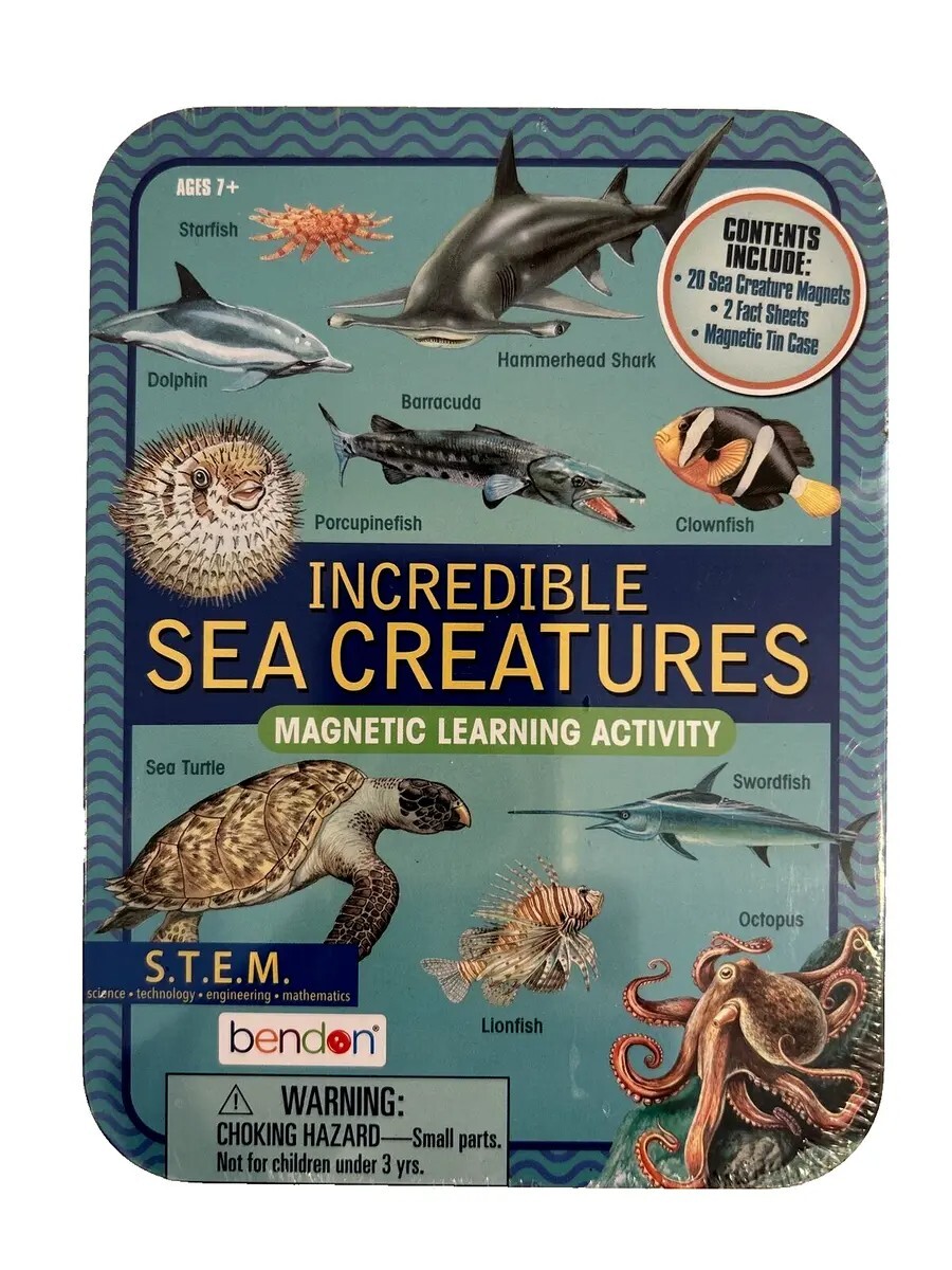 Magnetic Learning Activity Incredible Sea Creatures S.T.E.M. Educational Age 7+