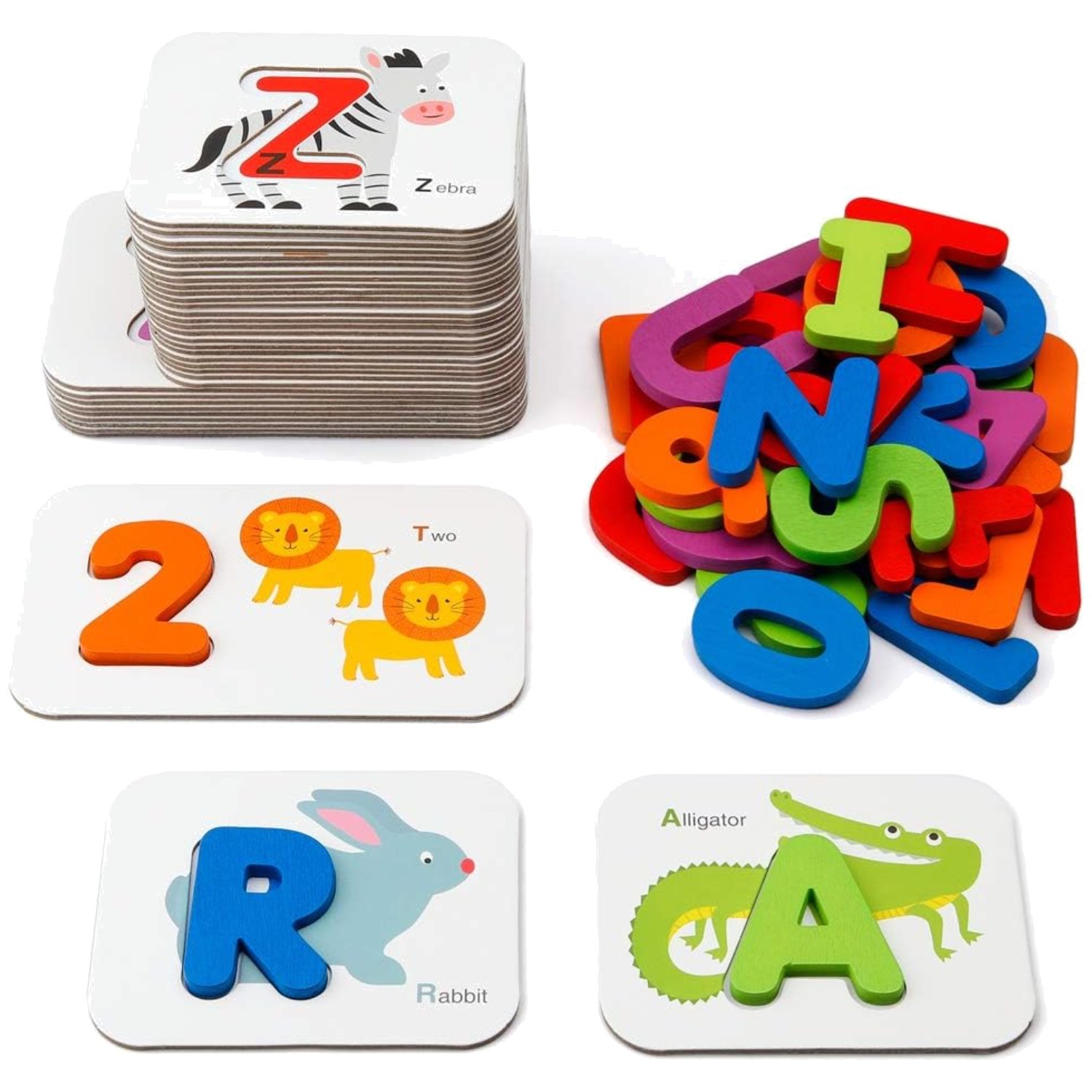 Wooden Letters & Numbers Puzzle