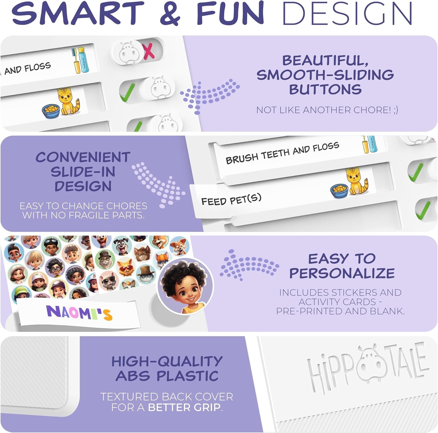 Chore Chart for Kids – Daily Routine Chart for Kids with Checklist & Stickers…