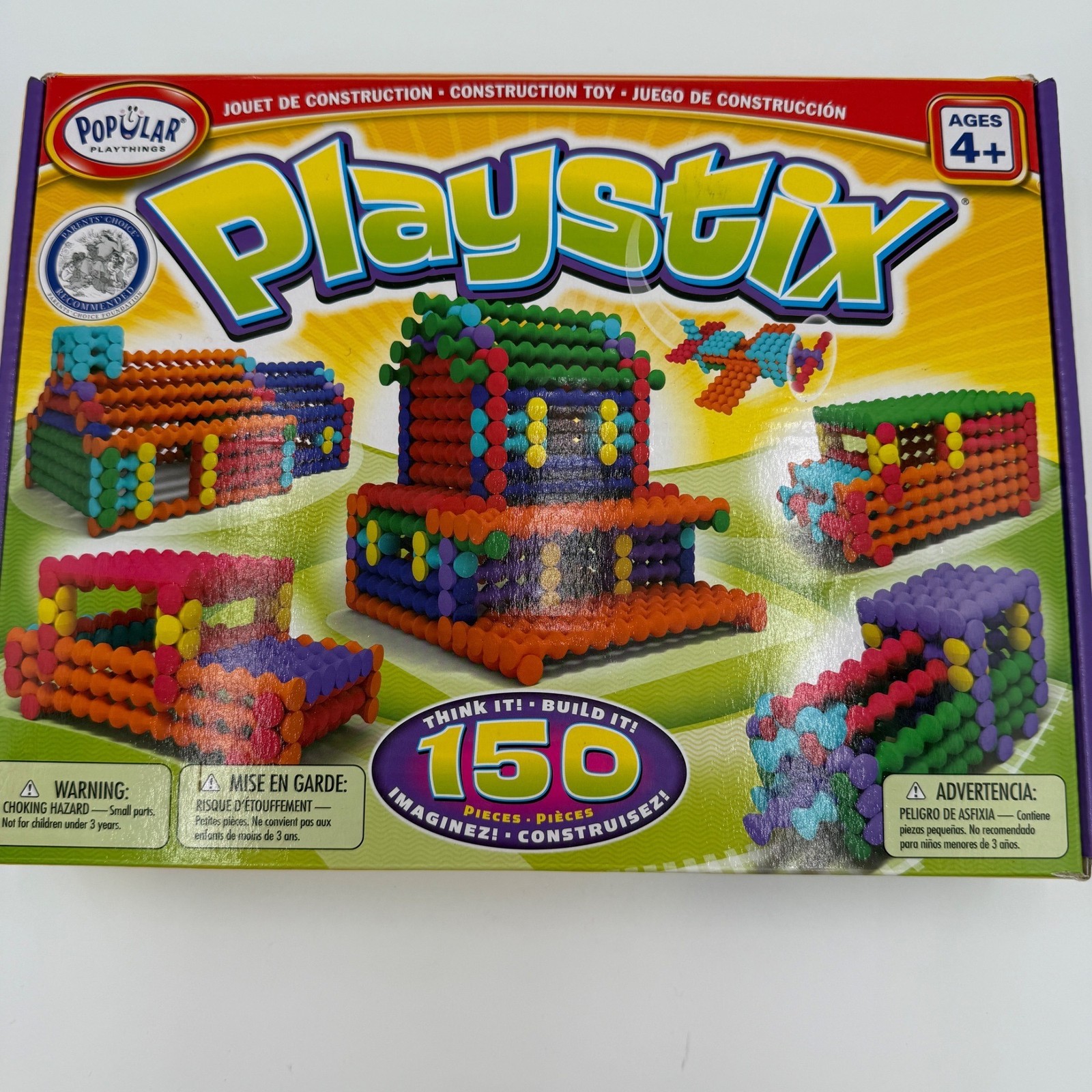 Popular Playthings Playstix 150-Piece Set Ages 4+ Full Set