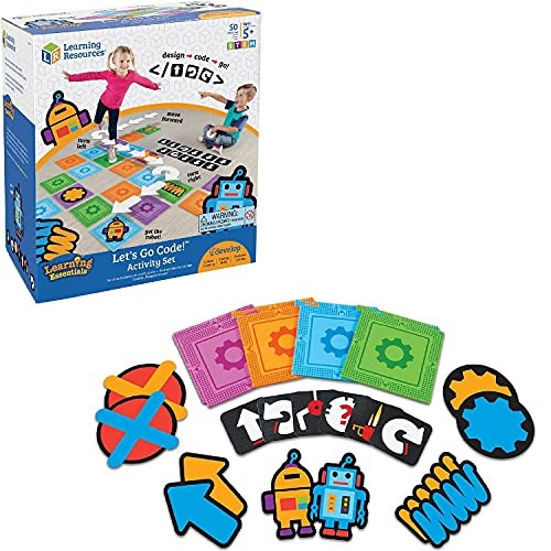 Learning Resources Let’s Go Code! Activity Set, 50 Pieces, Ages 5+