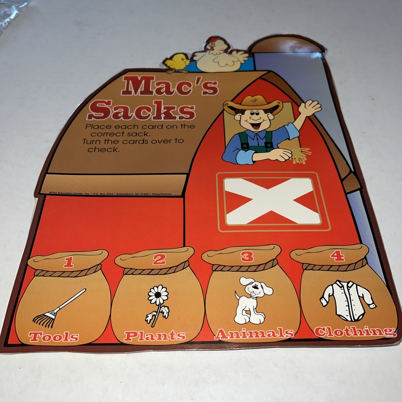 Mac’s Sacks Grades K-1 Category Game