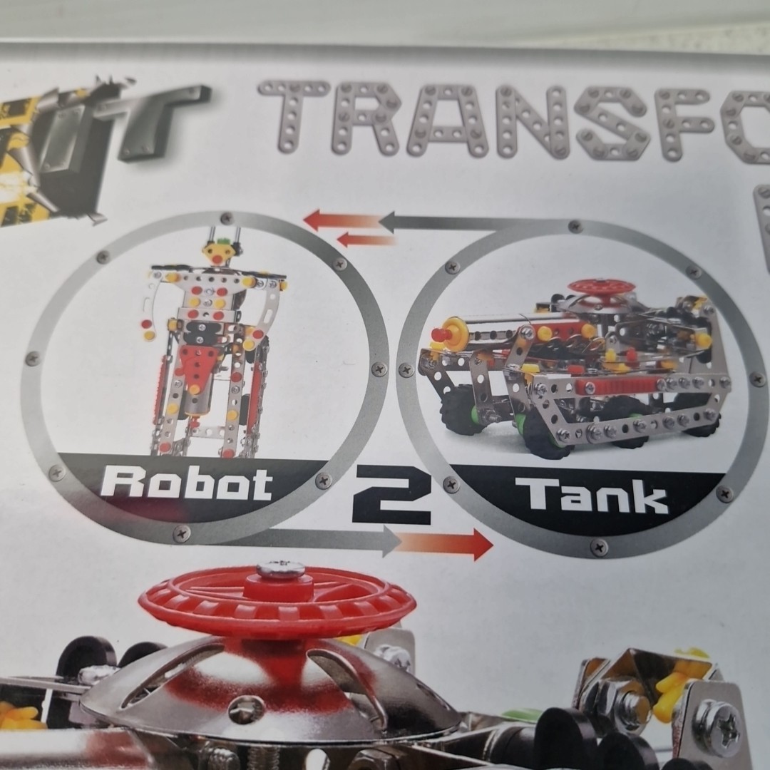 Transformation Robot Construct It 292pc Real Tools New Sealed Construction Kit