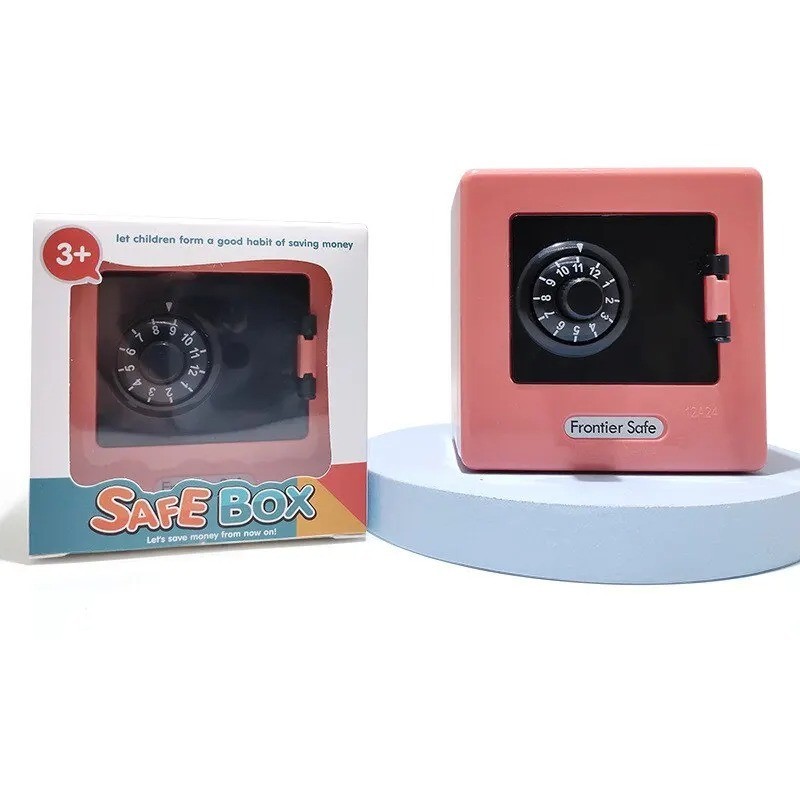 Mini ATM Piggy Bank Password Money Box Cash Coin Savings Safe for Kids
