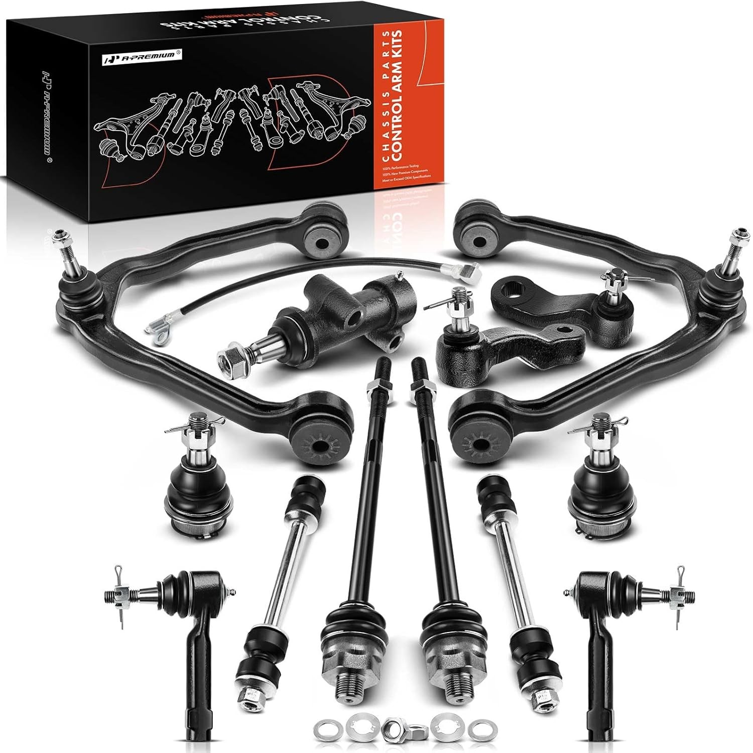13 Piece AWD 4WD Front Suspension Kit Chevy GMC
